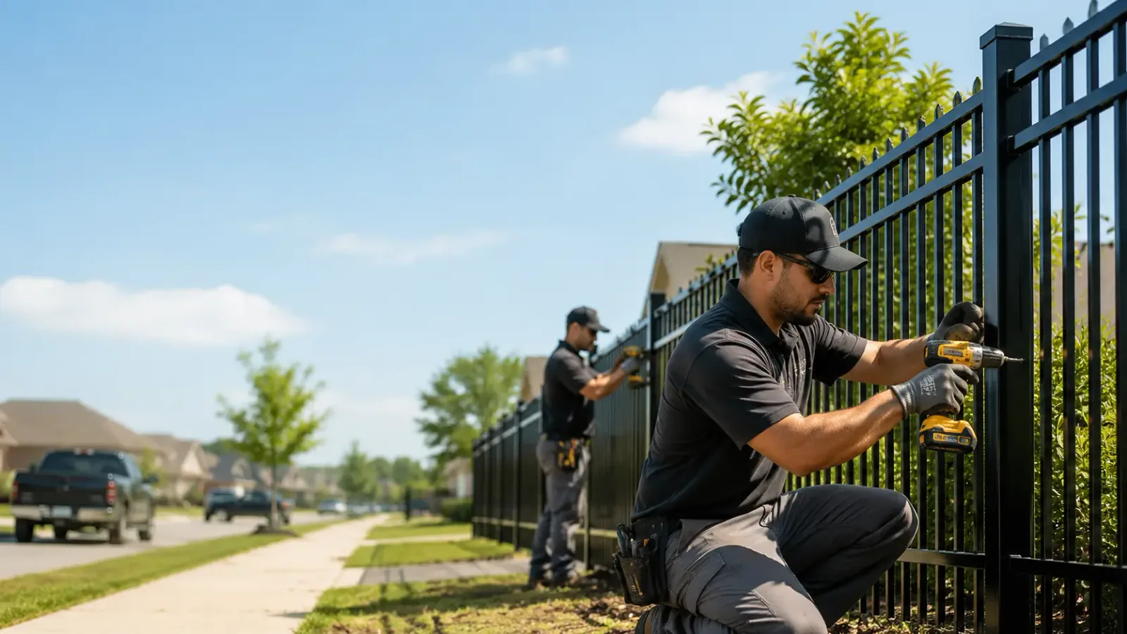 Metal Fence Installation in Rhome, TX